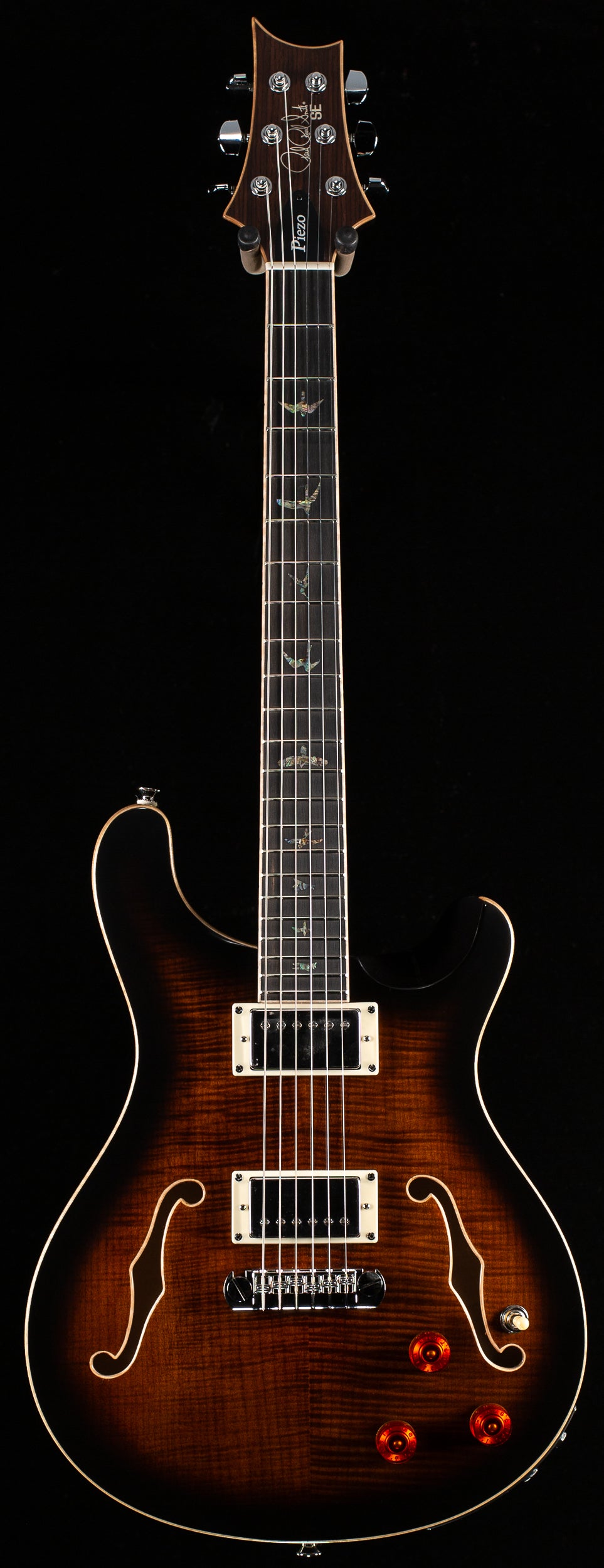 PRS SE Hollowbody II Piezo Black Gold Sunburst (224)