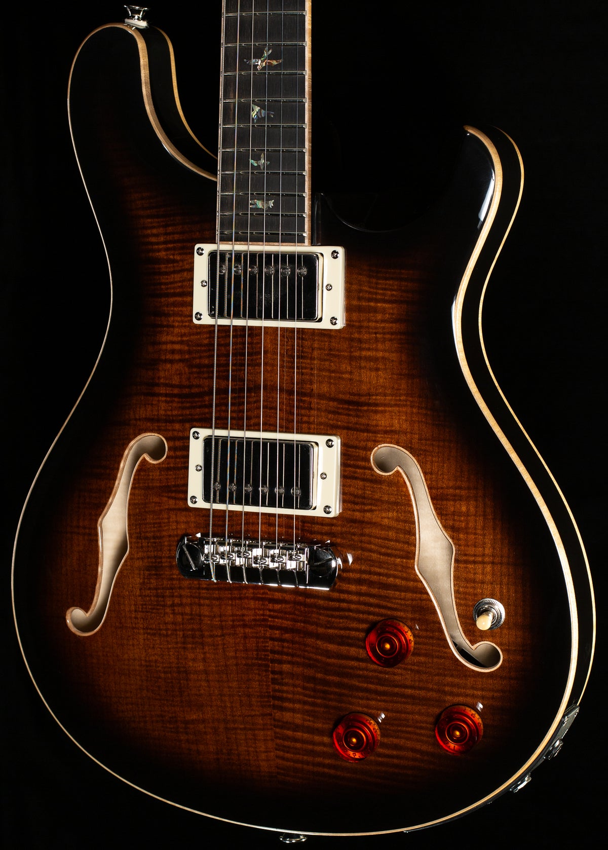 PRS SE Hollowbody II Piezo Black Gold Sunburst (224)