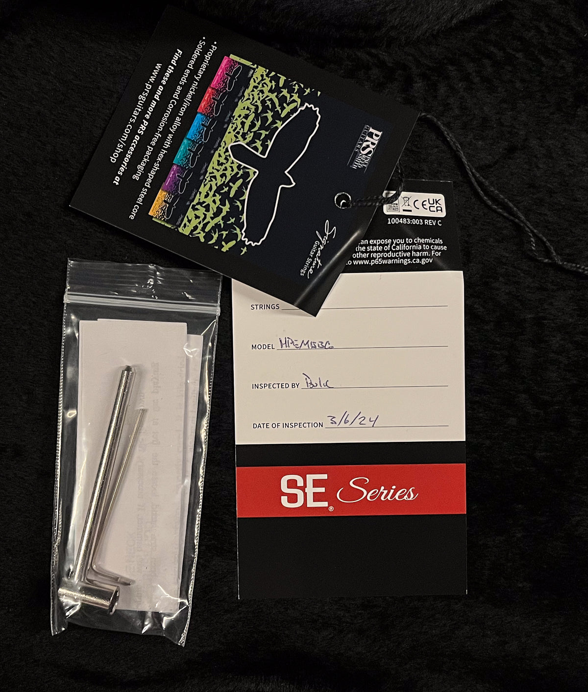 PRS SE Hollowbody II Piezo Black Gold Sunburst (224)