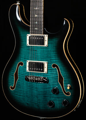 PRS SE Hollowbody II Piezo Peacock Blue Smokeburst (556)