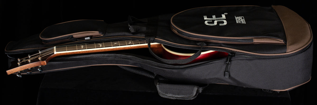 PRS SE PE20 Parlor Acoustic Fire Red Burst Gloss Top Satin Back (577)