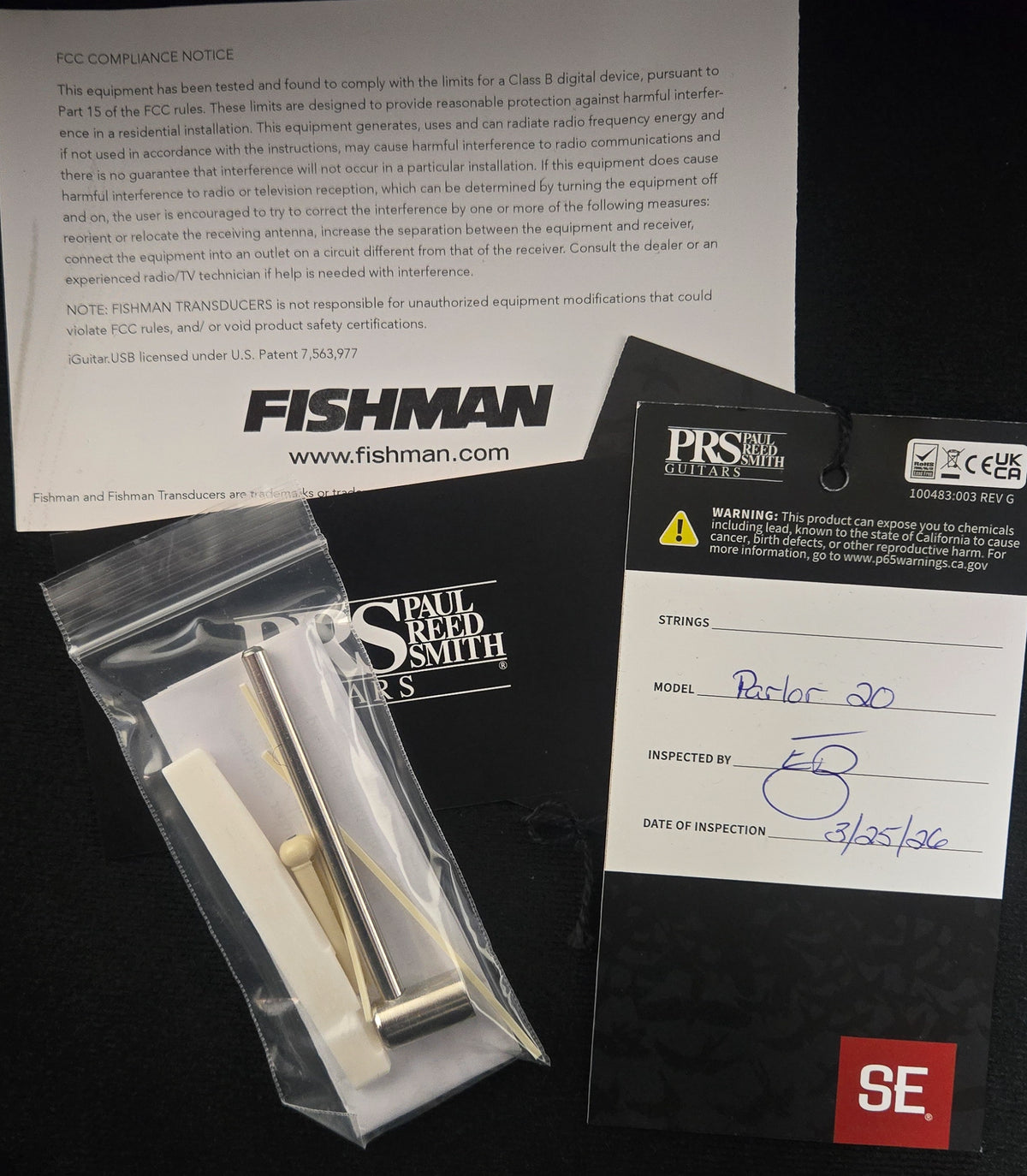 PRS SE PE20 Parlor Acoustic Dog Hair Gloss Top Satin Back (278)