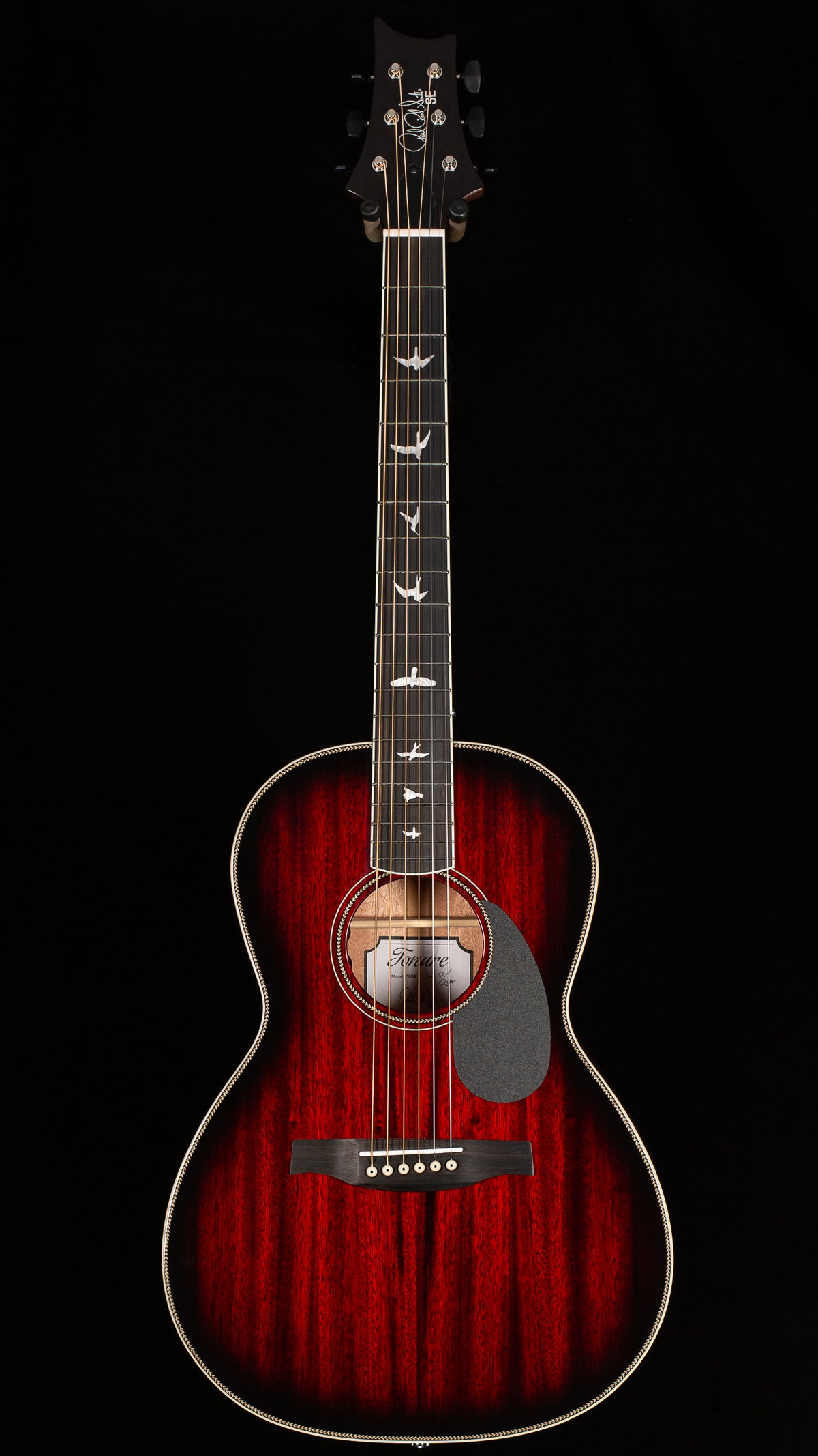 PRS SE PPE20 Parlor Acoustic Fire Red Burst Gloss Top Satin Back (360)