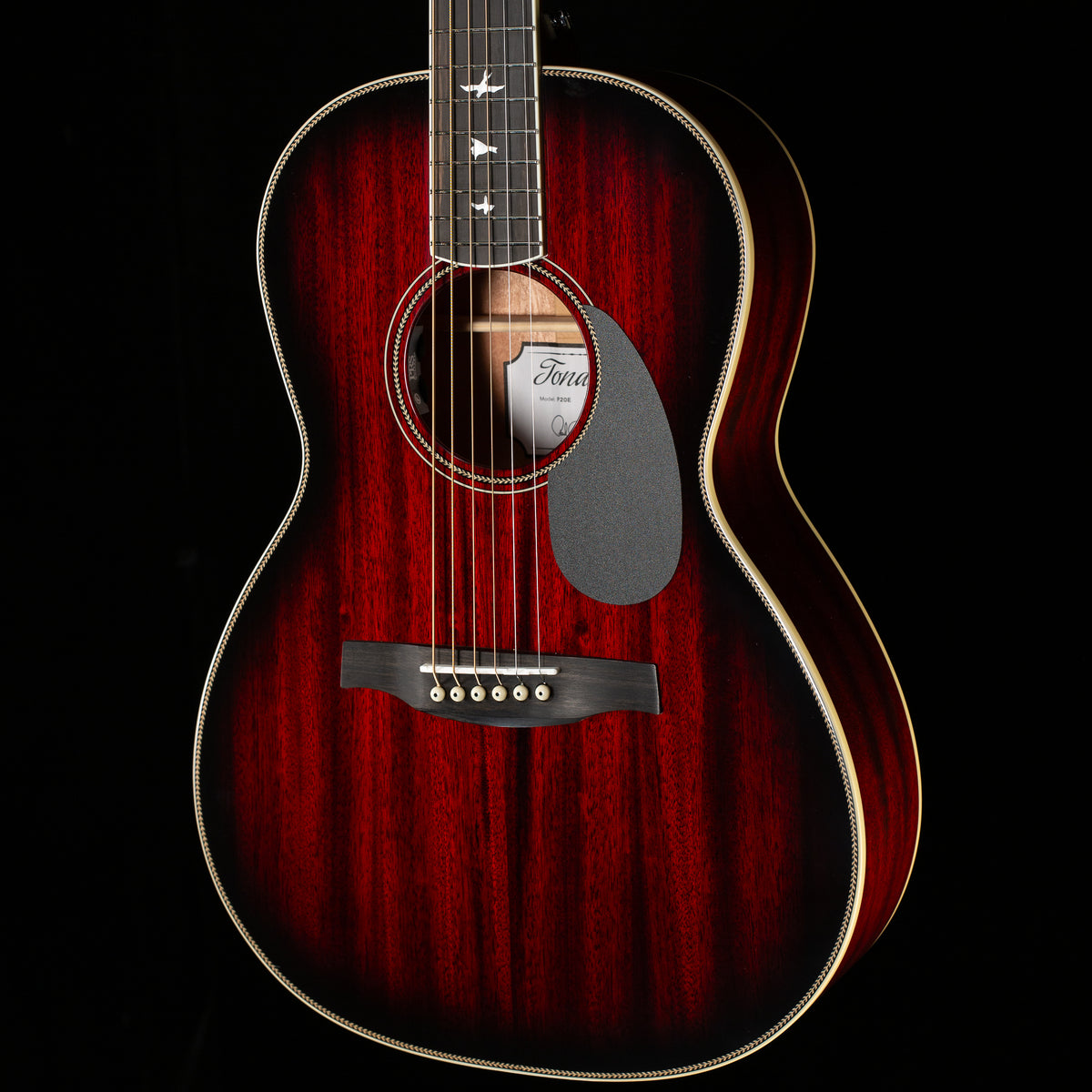 PRS SE PPE20 Parlor Acoustic Fire Red Burst Gloss Top Satin Back (360)