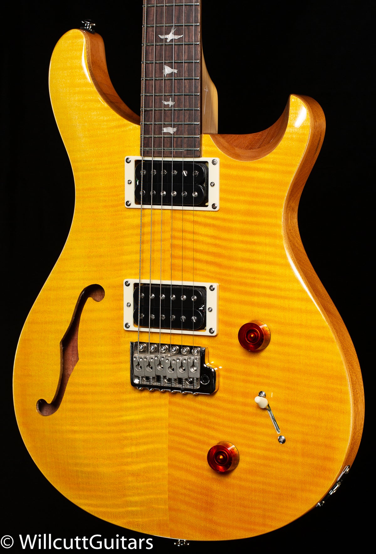 PRS SE CUSTOM22 Semi-hollow サンタナイエロー　ギター PRS SE Custom 22 Semi-Hollow Santana Yellow (314) - Willcutt