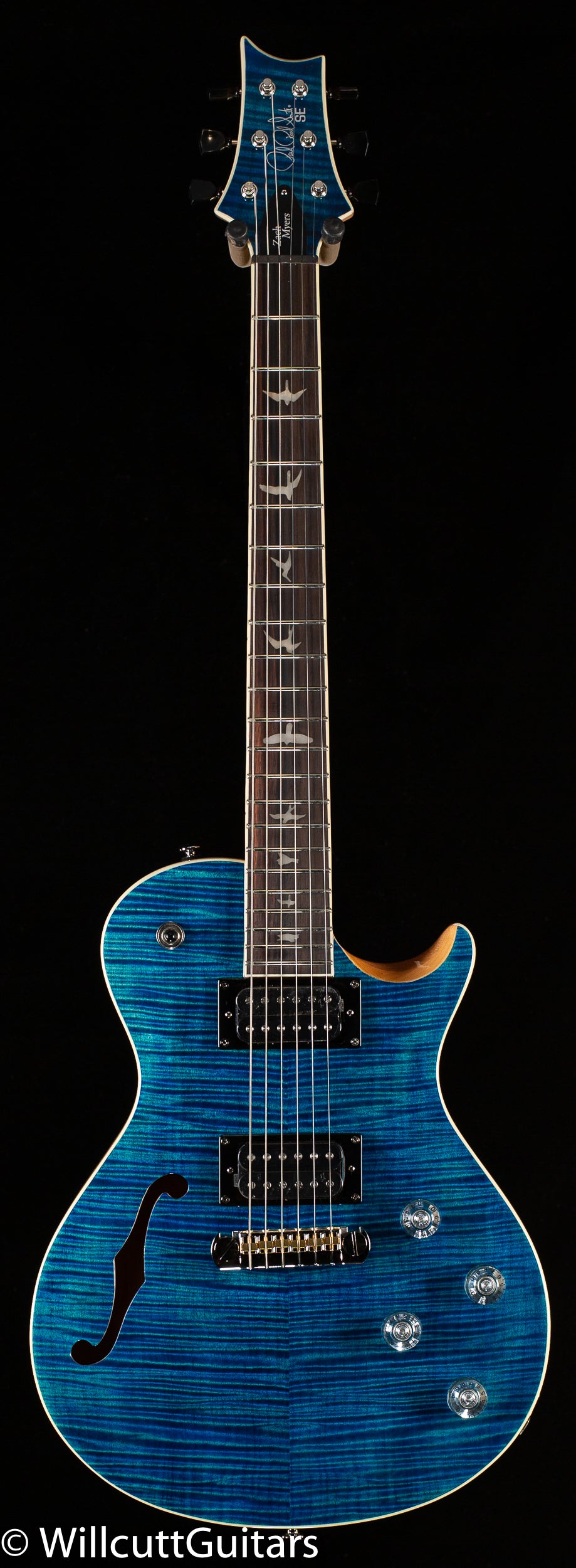 PRS SE Zach Myers, Carved Maple Top Myers Blue (403)