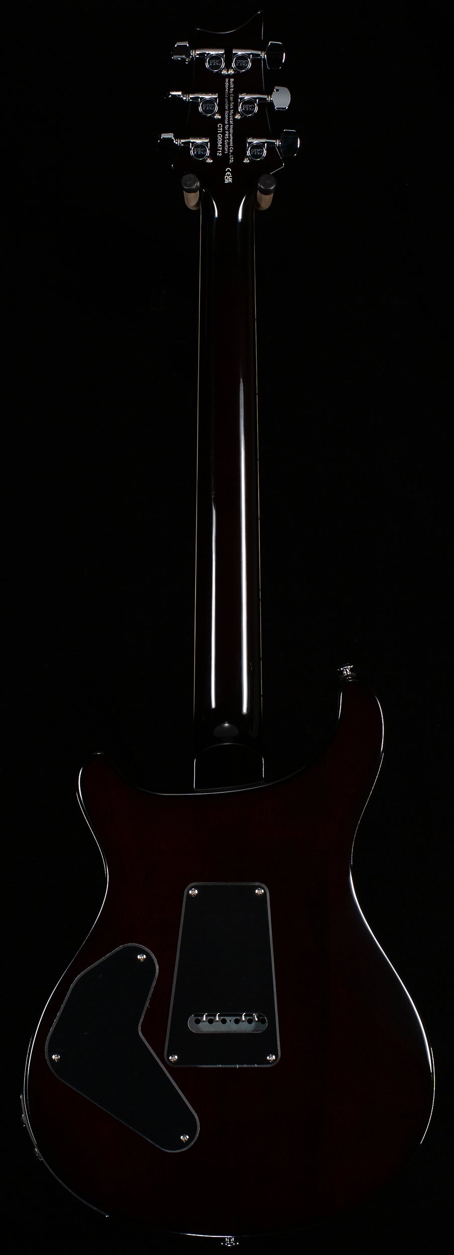 PRS SE Custom 24 Semi-Hollow Piezo, Carved Maple top Orange Tiger Burst (712)