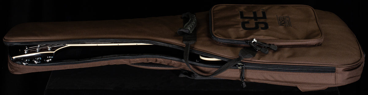 PRS SE Custom 24 Semi-Hollow Piezo, Carved Maple top Orange Tiger Burst (712)