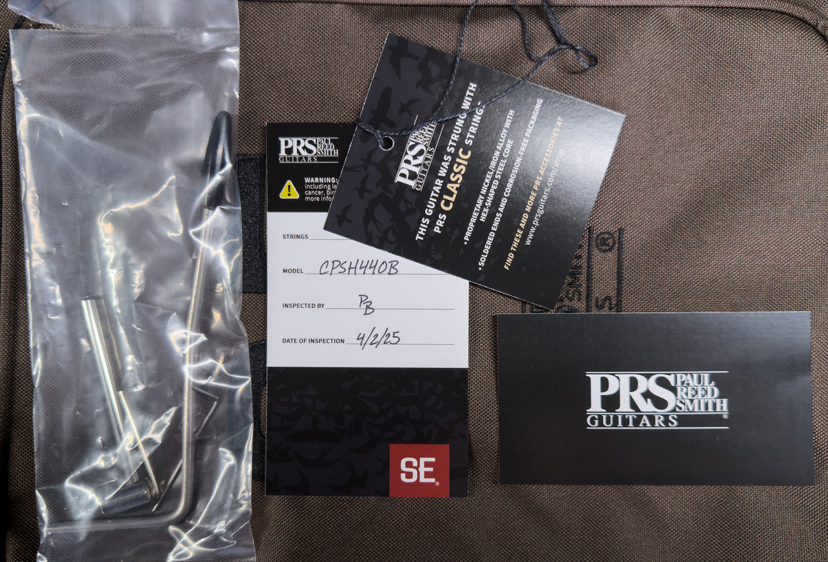 PRS SE Custom 24 Semi-Hollow Piezo, Carved Maple top Orange Tiger Burst (712)