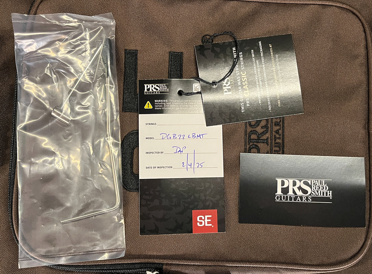 PRS SE Exotic DGT Laurel Burl McCarty Tobacco Sunburst (791)