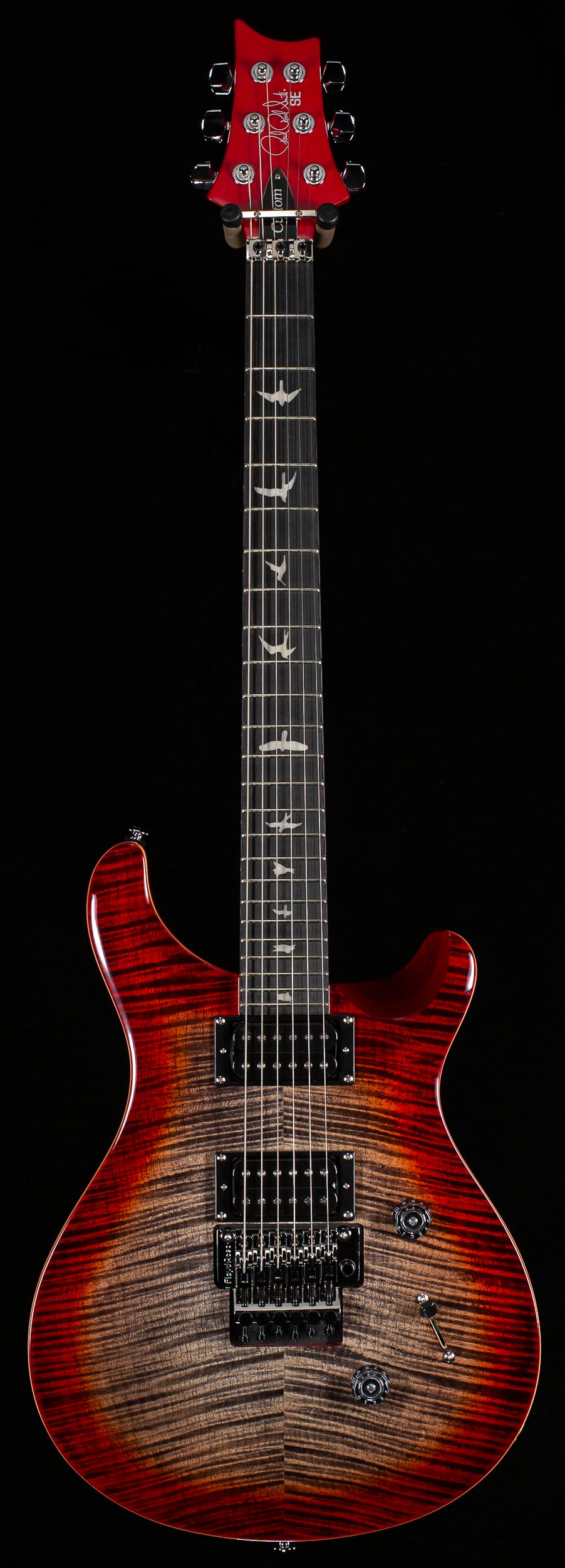 PRS SE Custom 24 Floyd Charcoal Cherry Burst (295)