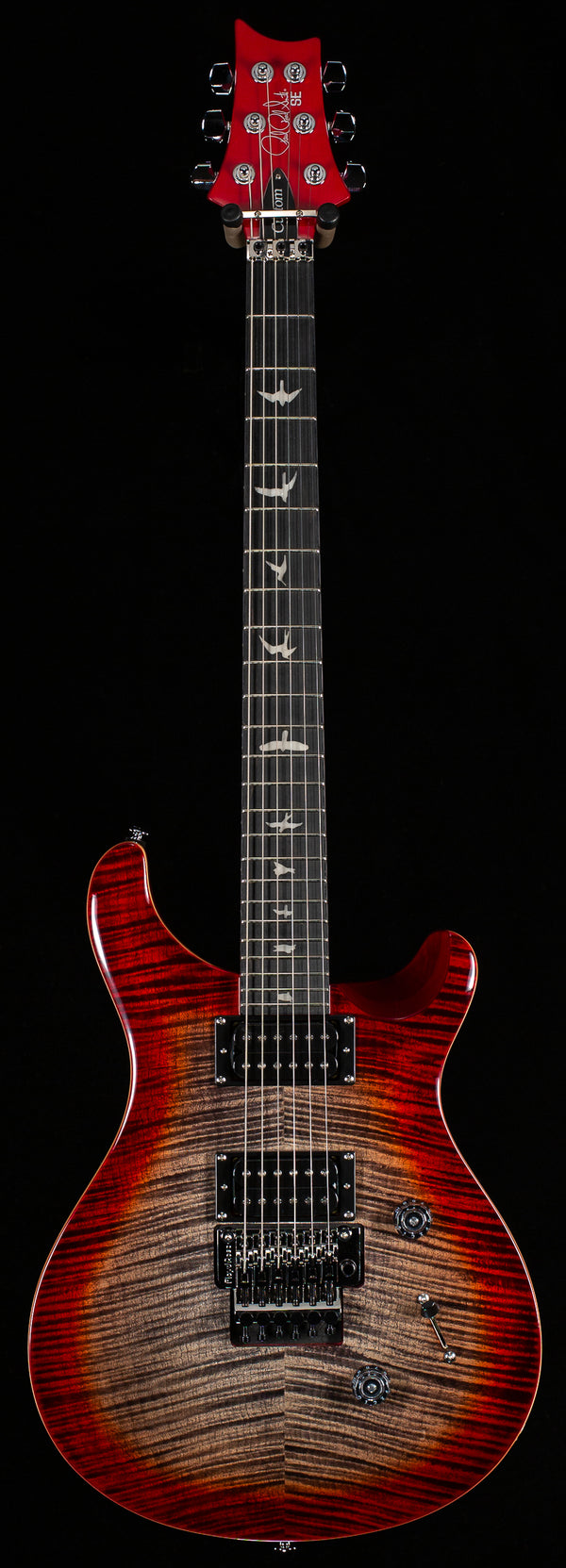 PRS SE Custom 24 Floyd Charcoal Cherry Burst (295) - Willcutt Guitars