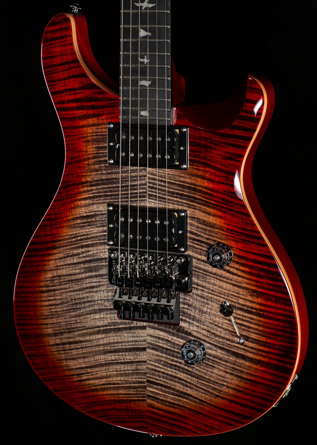 PRS SE Custom 24 Floyd Charcoal Cherry Burst (295)