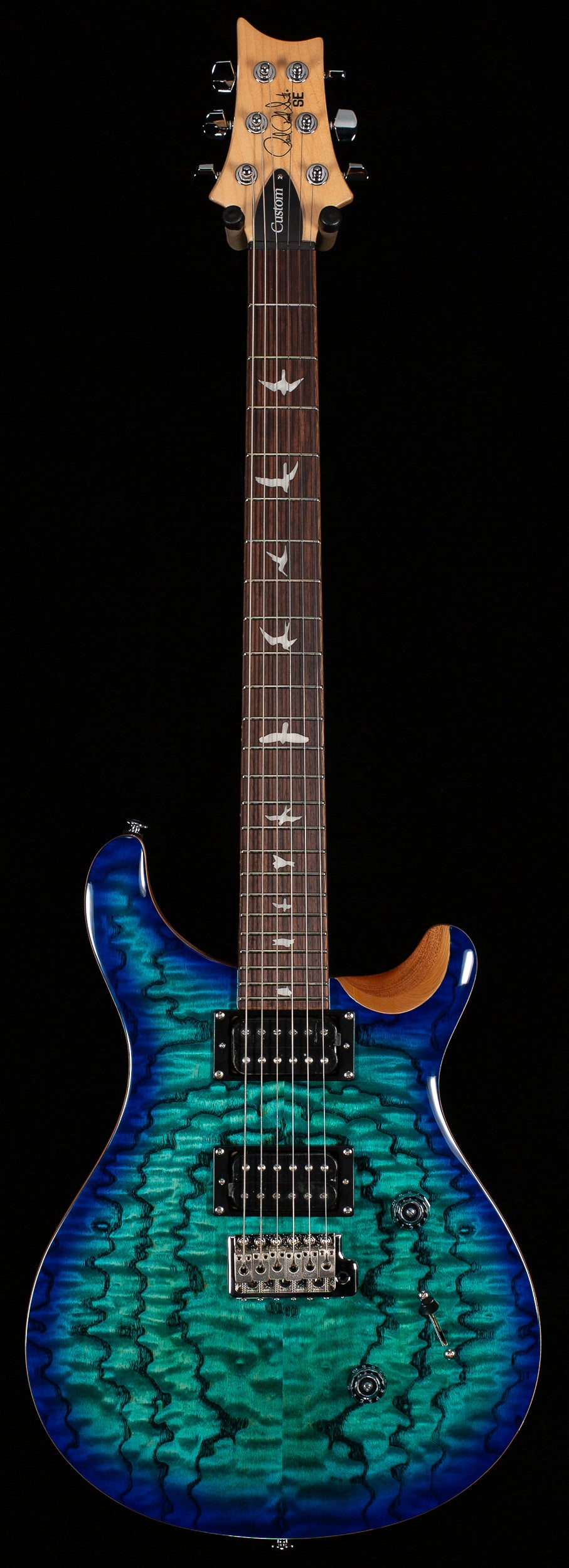 PRS SE Custom 24 Limited Edition Burled Ash Lake Blue (181)