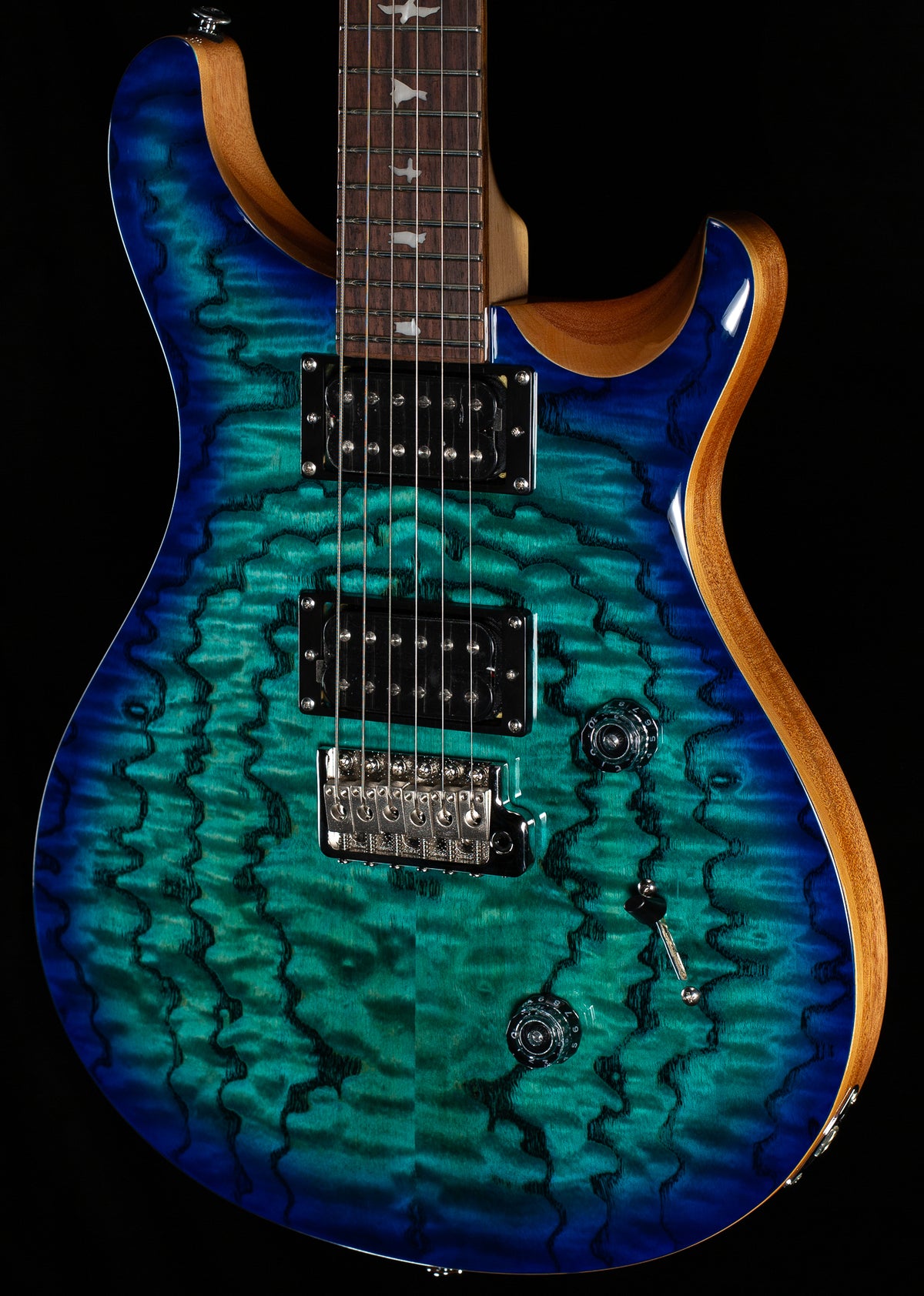 PRS SE Custom 24 Limited Edition Burled Ash Lake Blue (181)