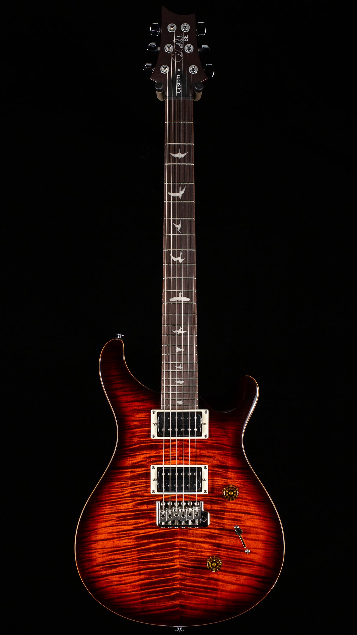 PRS SE Custom 24 Orange Tiger Smokeburst (678)