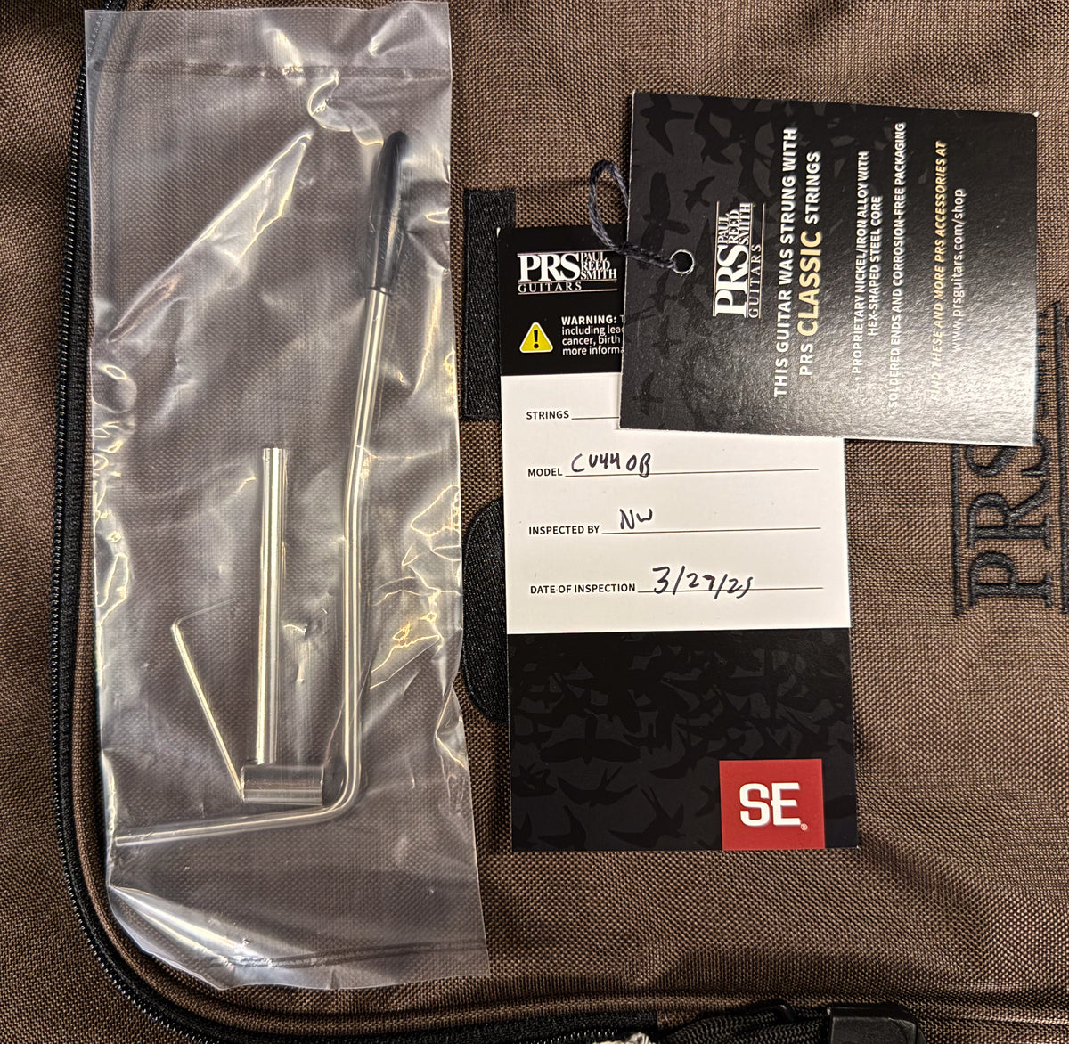 PRS SE Custom 24 Orange Tiger Smokeburst (678)