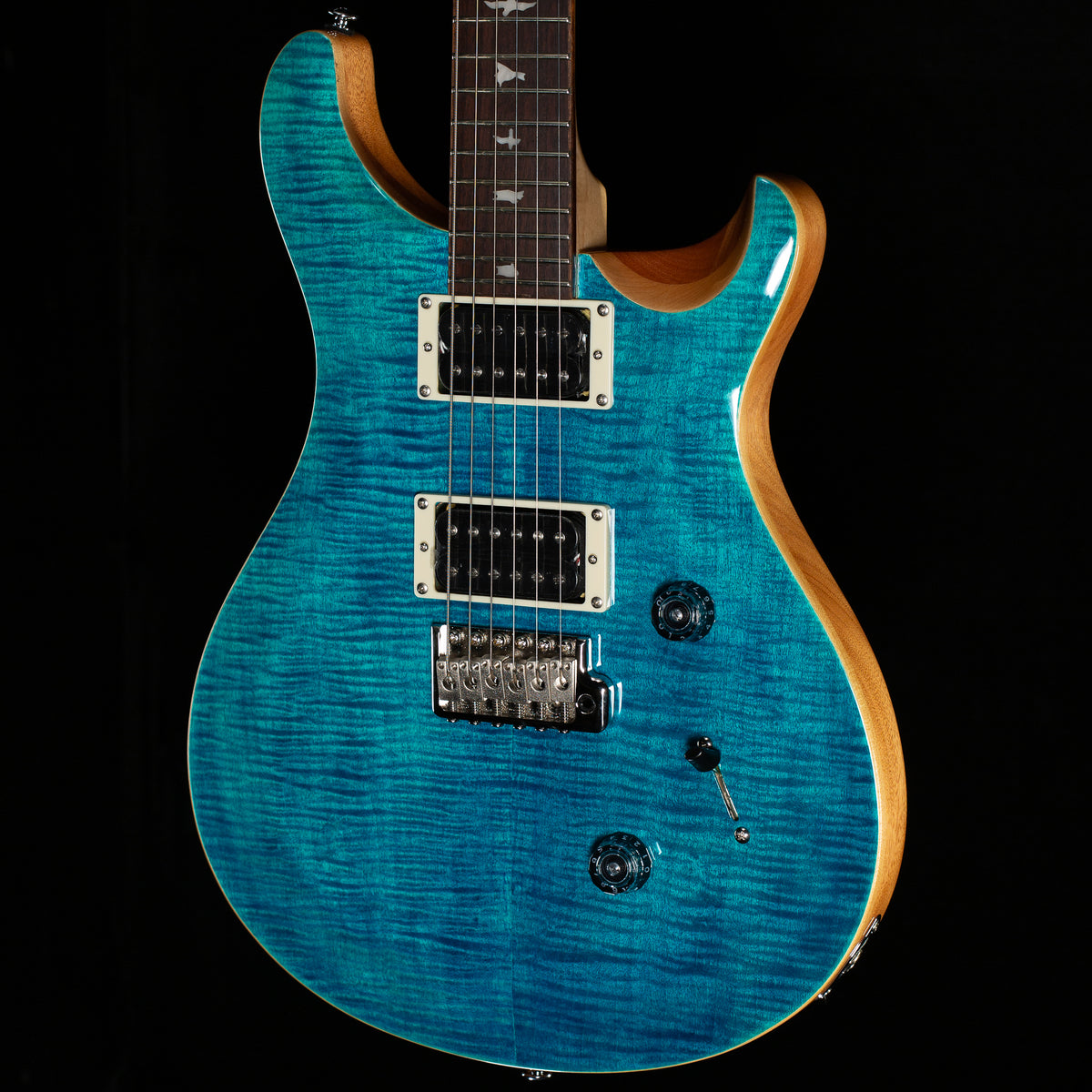 PRS SE Custom 24 Blue Matteo Natural Back (552)