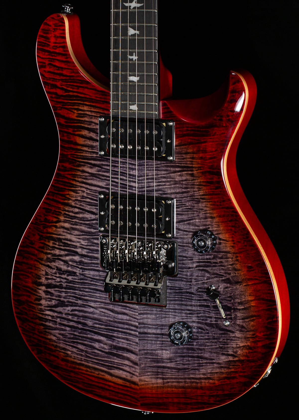 PRS SE Custom 24 Floyd Charcoal Cherry Burst (117)