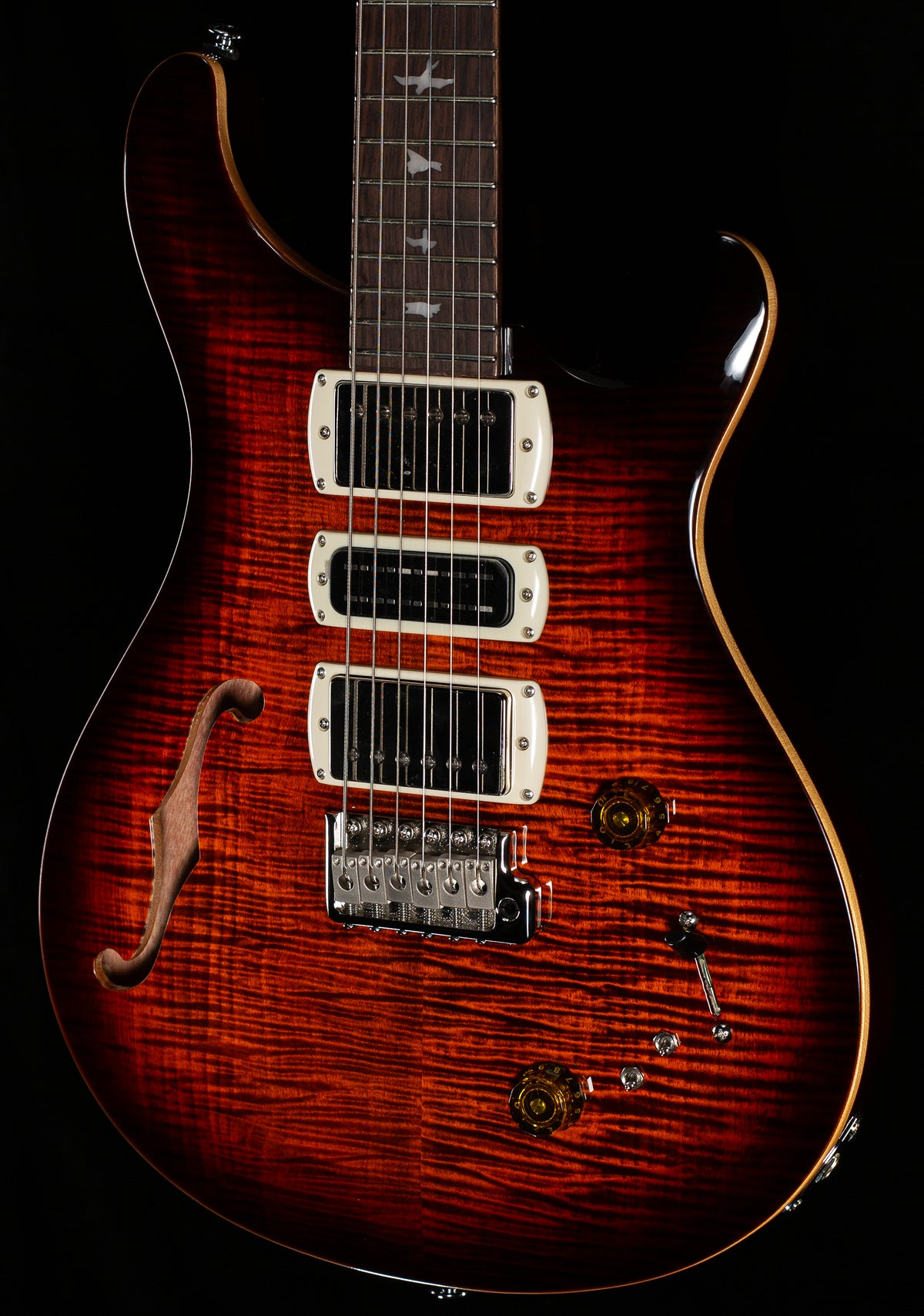 PRS SE Special Semi-hollow Orange Tiger Smokeburst (792)