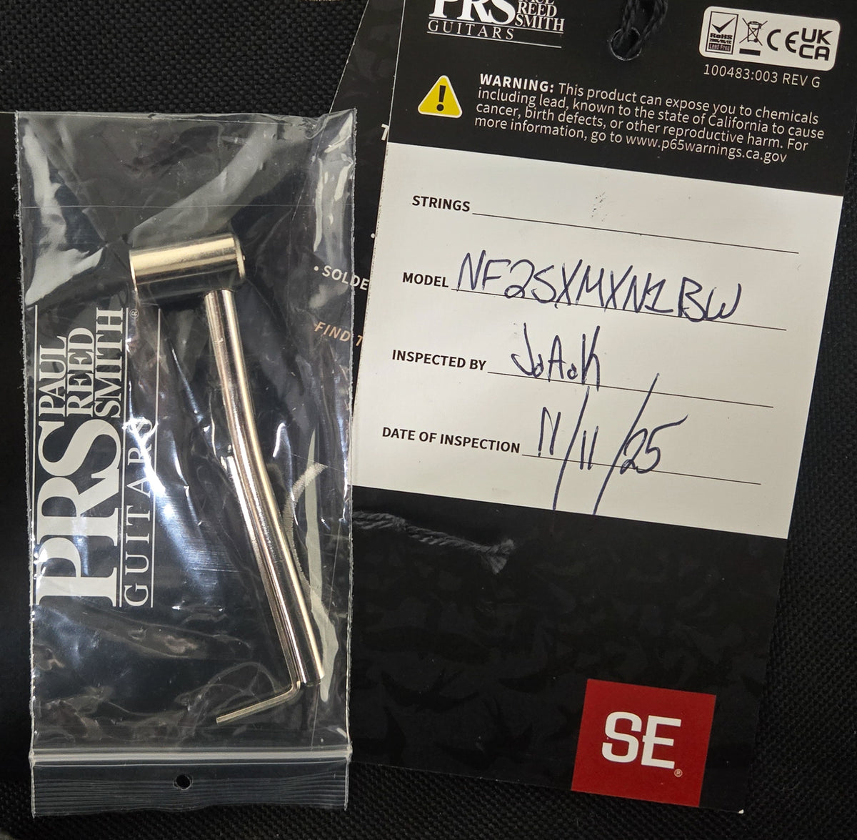 PRS SE NF 53 Black Doghair (786)