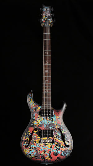 PRS SE Ed Sheeran Hollowbody I Baritone Piezo Drip Paint Artwork (793)