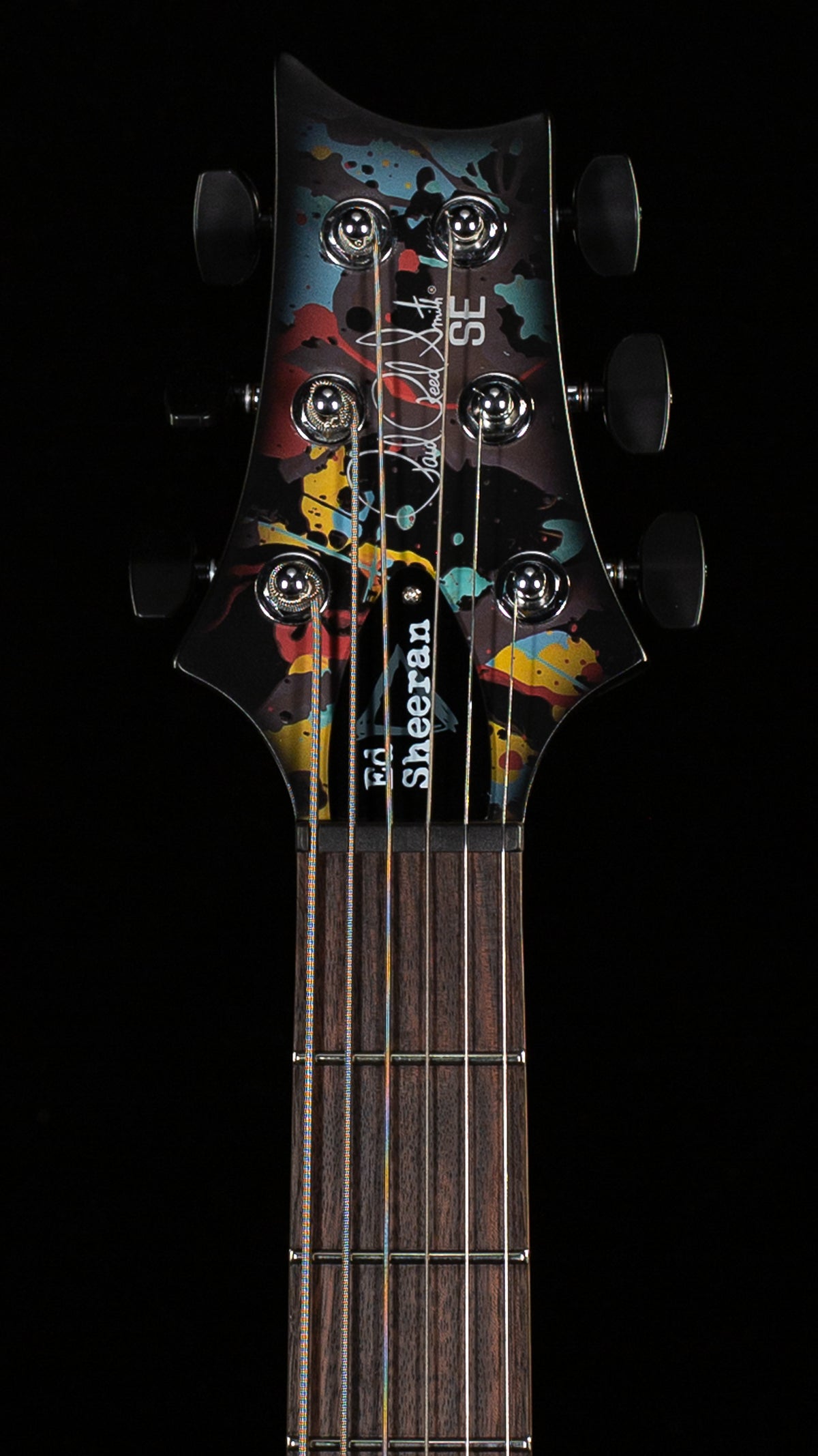 PRS SE Ed Sheeran Hollowbody I Baritone Piezo Drip Paint Artwork (793)