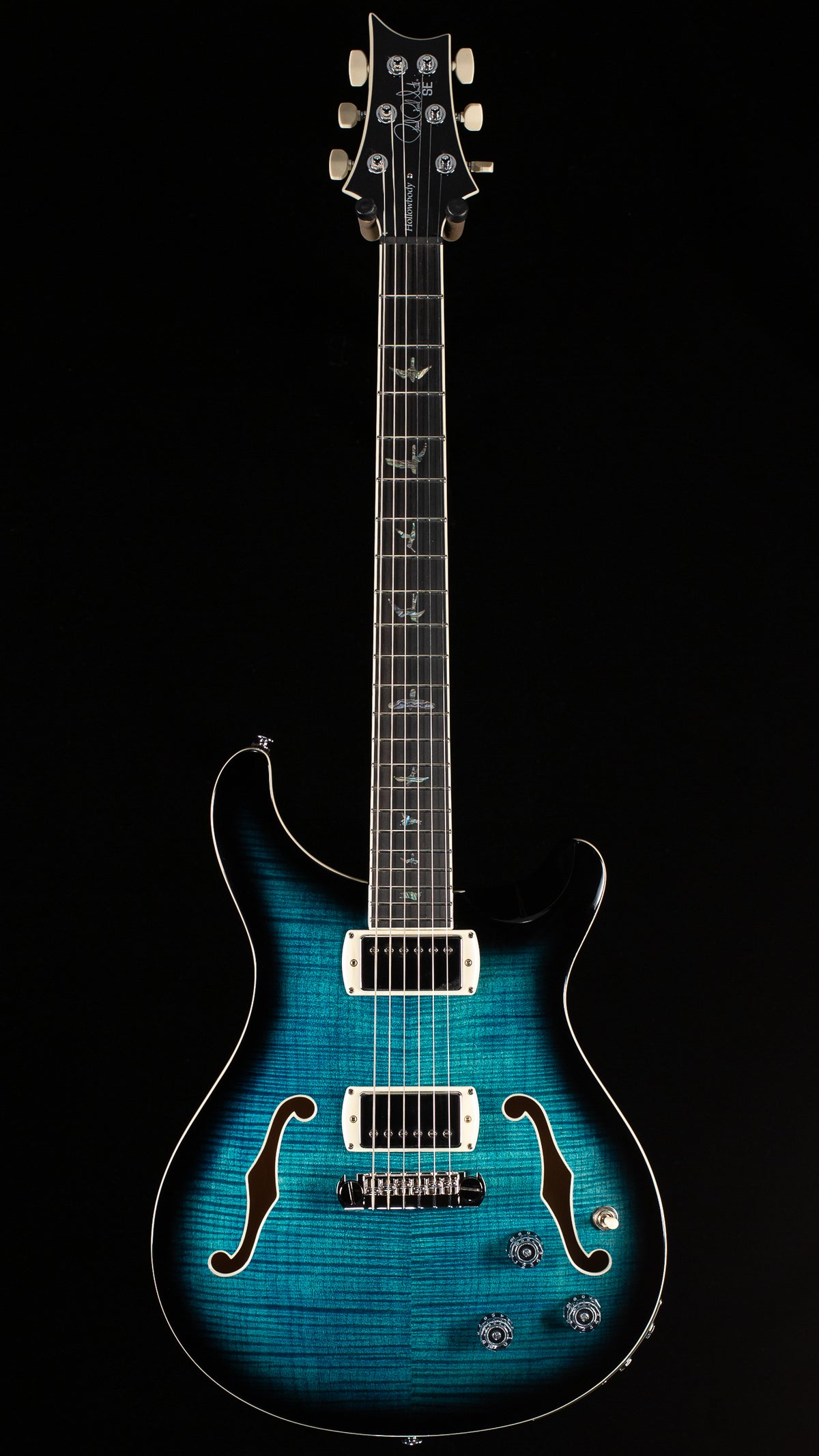 PRS SE Hollowbody II Piezo Peacock Blue Smokeburst (111)