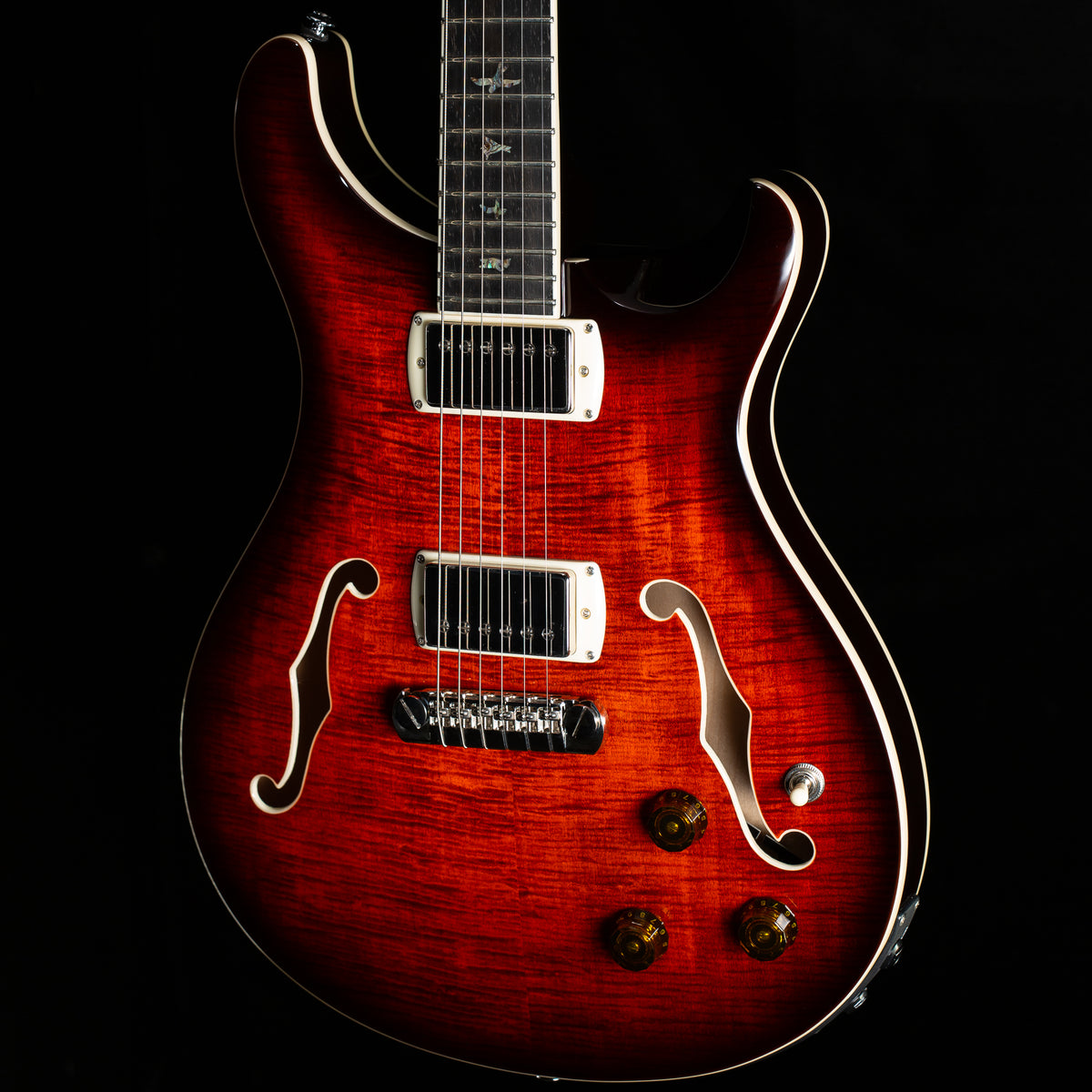 PRS SE Hollowbody II Piezo Orange Tiger Smokeburst (378)