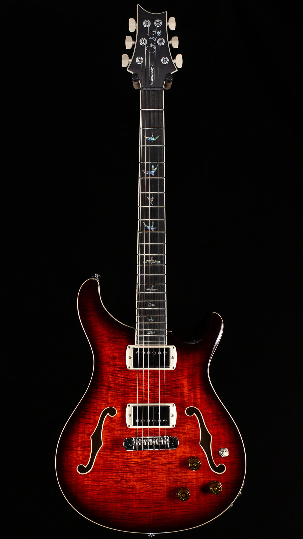 PRS SE Hollowbody II Piezo Orange Tiger Smokeburst (378)