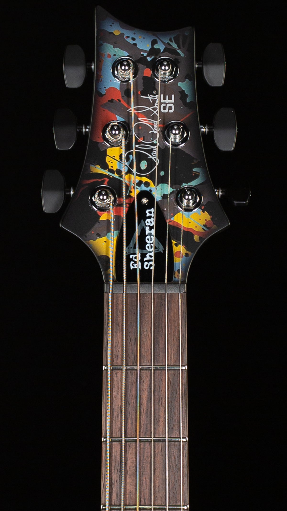 PRS SE Ed Sheeran Hollowbody I Baritone Piezo Drip Paint Artwork (018)