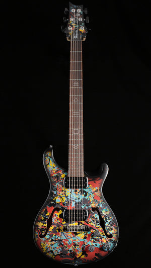 PRS SE Ed Sheeran Hollowbody I Baritone Piezo Drip Paint Artwork (397)
