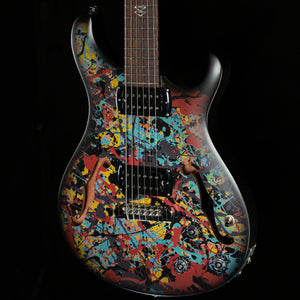 PRS SE Ed Sheeran Hollowbody I Baritone Piezo Drip Paint Artwork (397)
