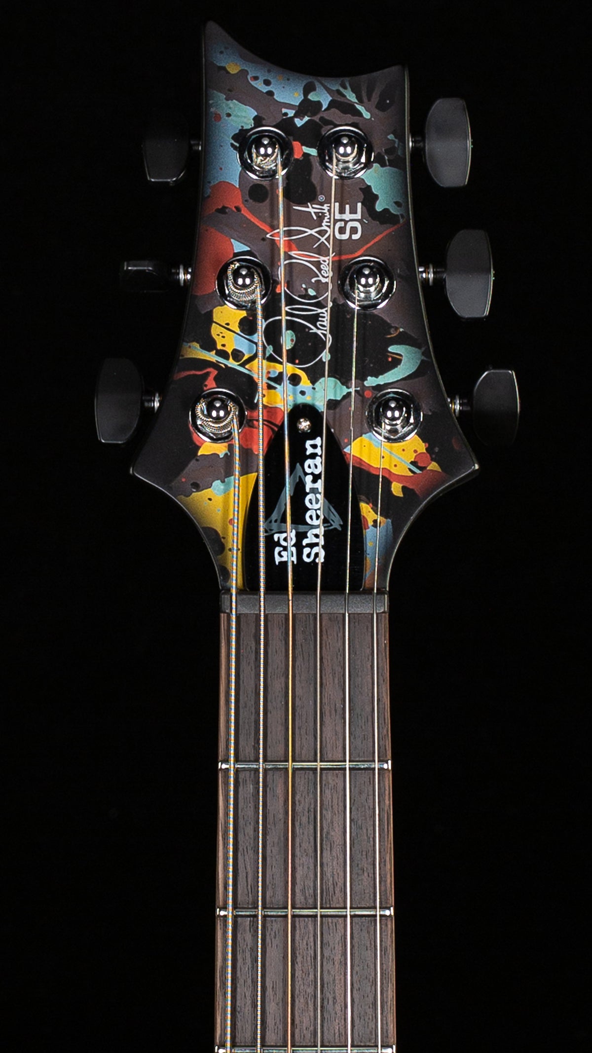 PRS SE Ed Sheeran Hollowbody I Baritone Piezo Drip Paint Artwork (266)