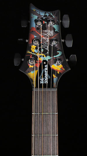 PRS SE Ed Sheeran Hollowbody I Baritone Piezo Drip Paint Artwork (266)