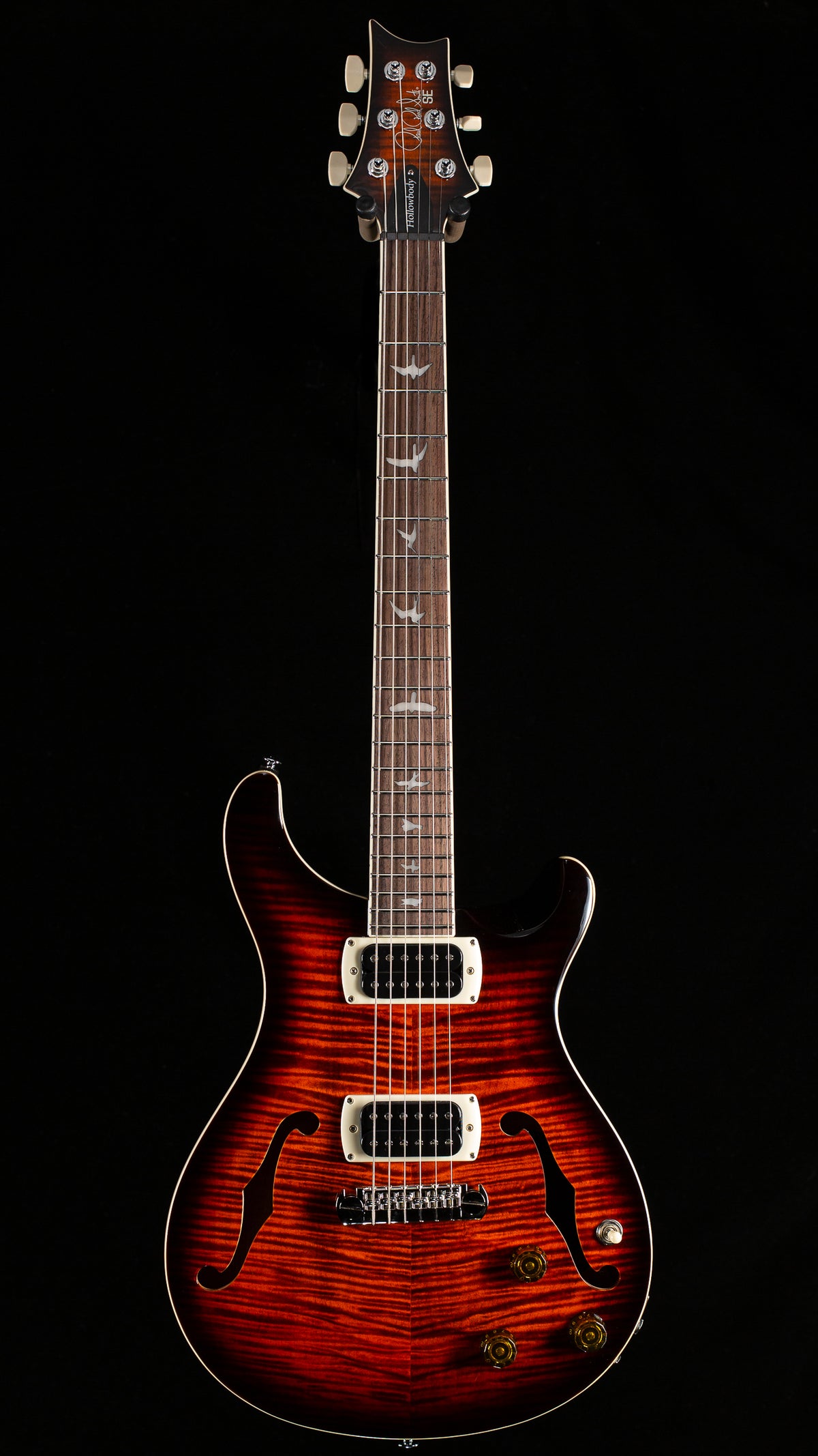 PRS SE Hollowbody I Piezo Orange Tiger Smokeburst (492)