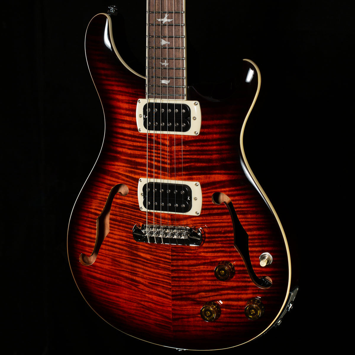 PRS SE Hollowbody I Piezo Orange Tiger Smokeburst (492)