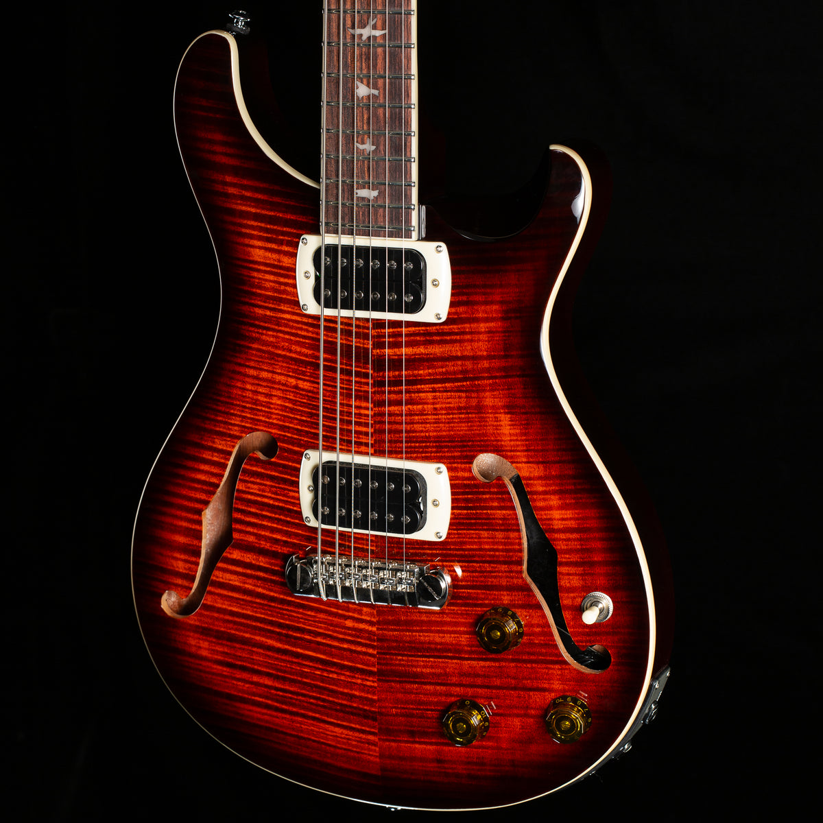 PRS SE Ed Sheeran Hollowbody I Baritone Piezo Orange Tiger Smokeburst (532)