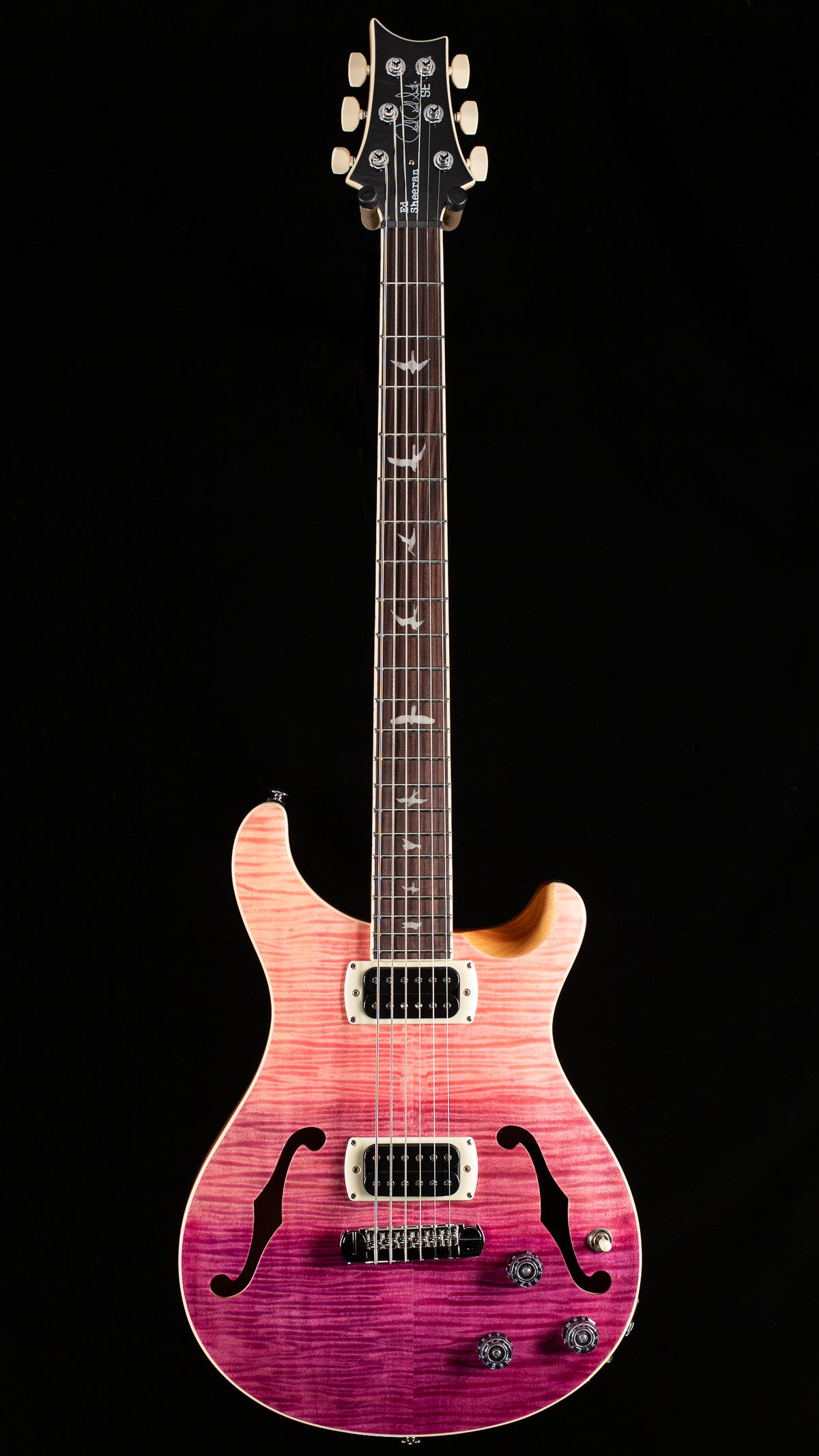 PRS SE Ed Sheeran Hollowbody I Baritone Piezo Pink Purple Fade (602)