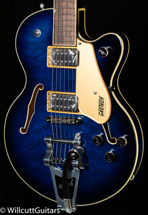Gretsch G5655T-QM Electromatic Center Block Jr. Single-Cut Quilted Maple with Bigsby Hudson Sky (388)