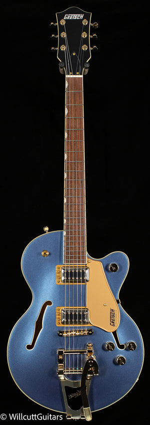 Gretsch G5655TG Electromatic Center Block Jr. Single-Cut with Bigsby and Gold Hardware, Cerulean Smoke (323)