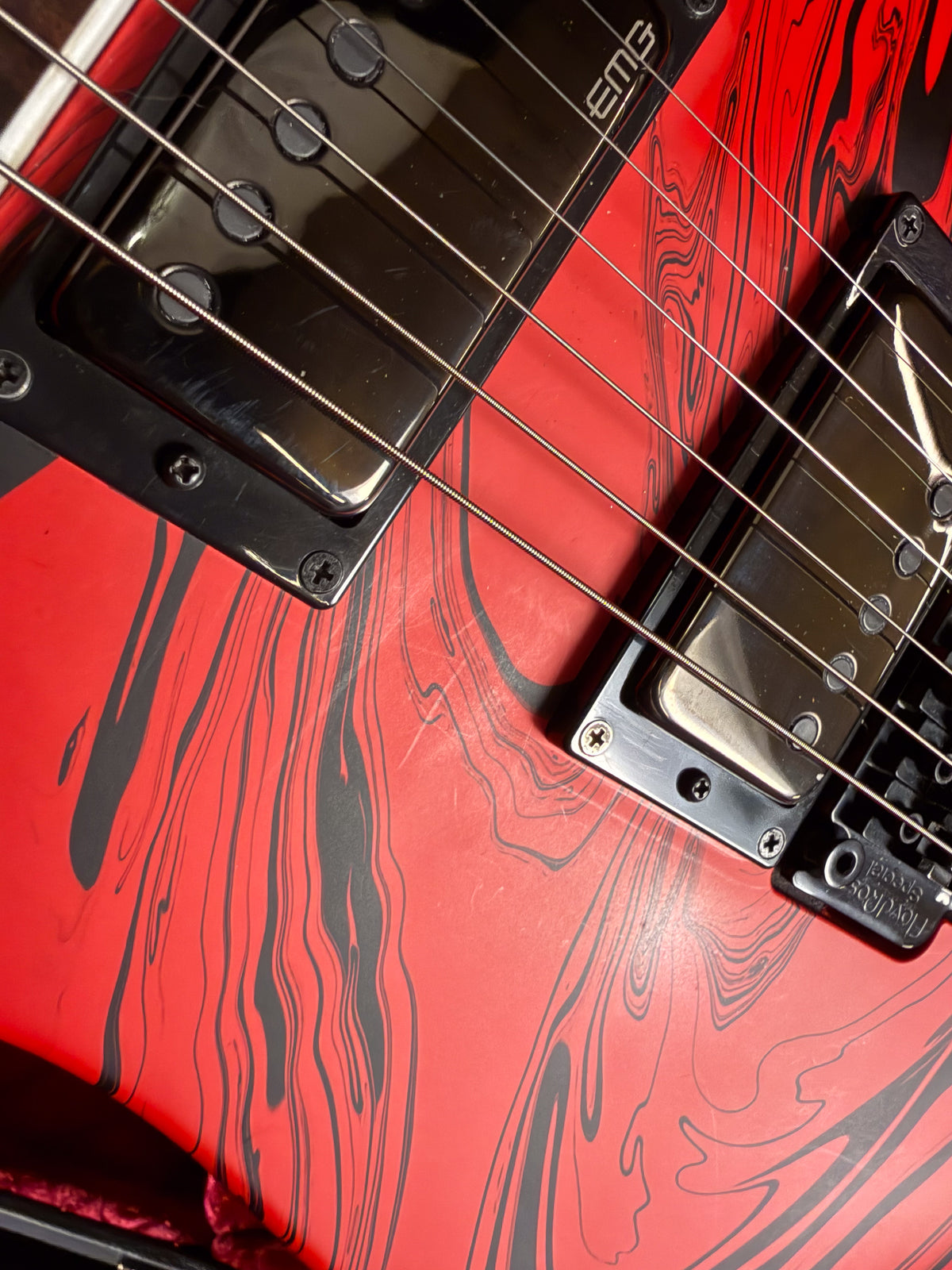 2021 Jackson X Series Soloist SLX DX Swirl Satin Red w/ Coffin Case