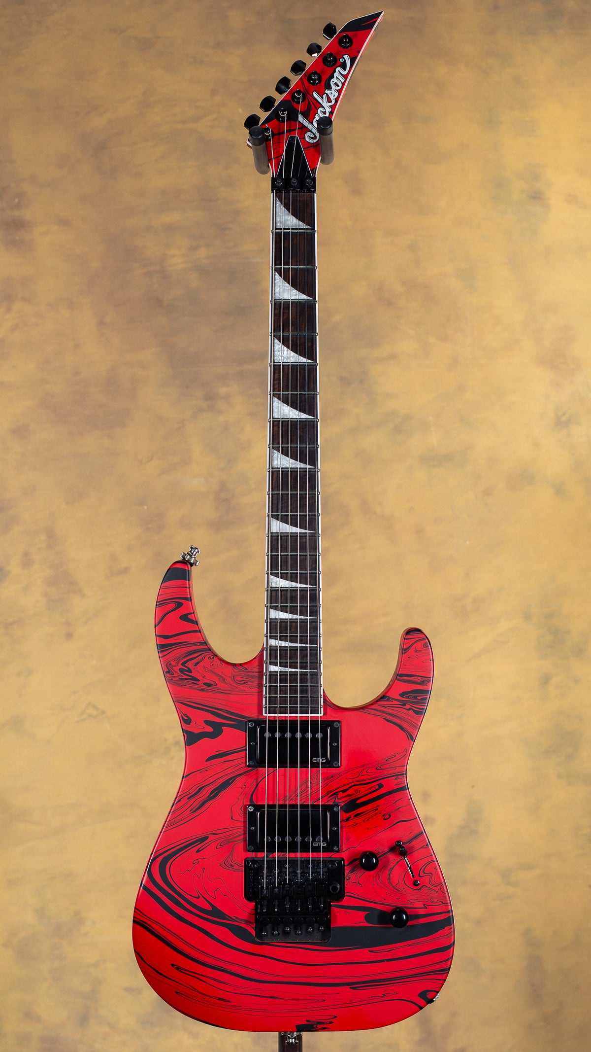 2021 Jackson X Series Soloist SLX DX Swirl Satin Red w/ Coffin Case