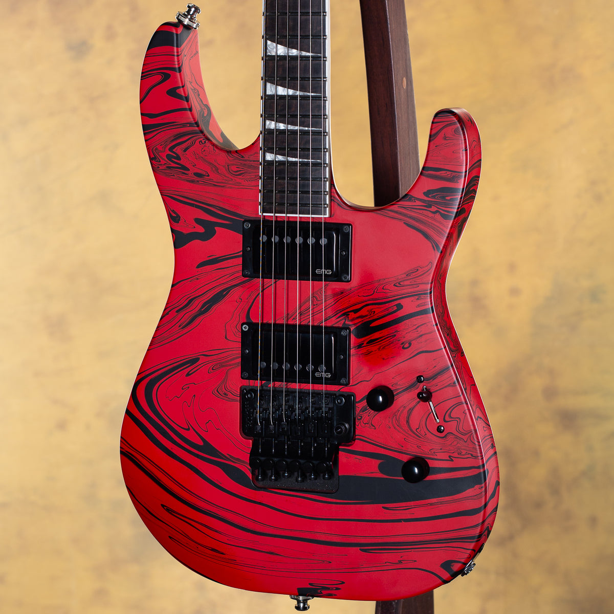 2021 Jackson X Series Soloist SLX DX Swirl Satin Red w/ Coffin Case