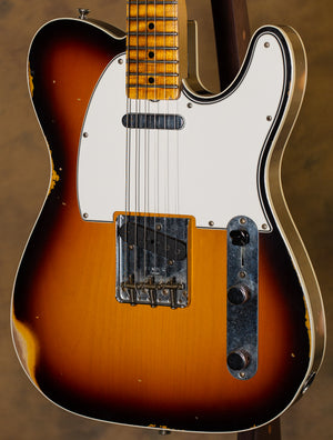 Fender Custom Shop Telecaster Custom Relic Faded 3 Tone Sunburst