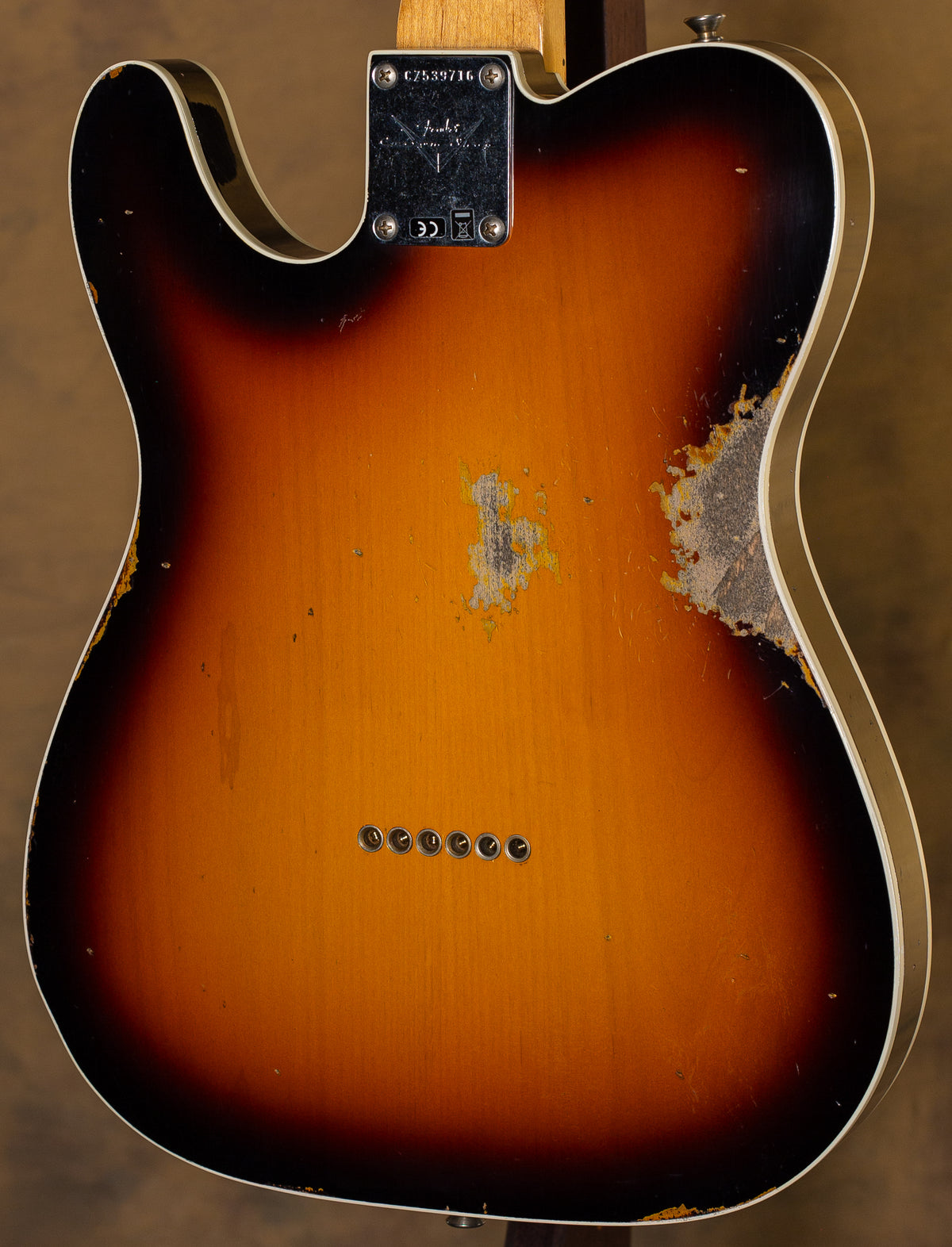 Fender Custom Shop Telecaster Custom Relic Faded 3 Tone Sunburst