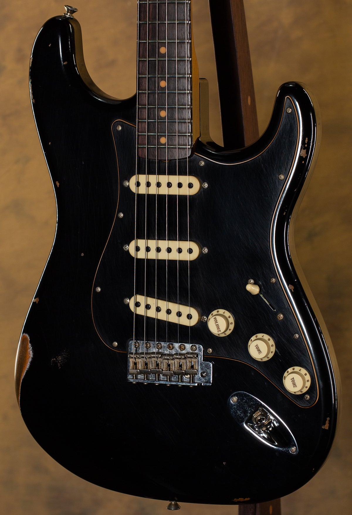 Fender Custom Shop LTD Black Roasted Dual-Mag Strat Relic
