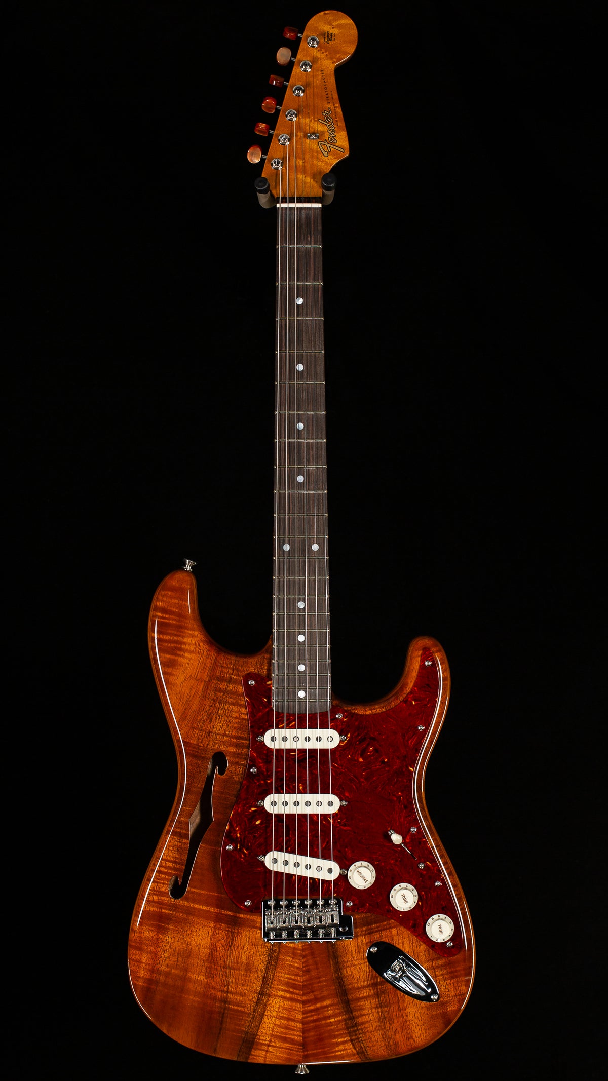Fender Custom Shop Artisan Koa Thinline Stratocaster Aged Natural DEMO (652)