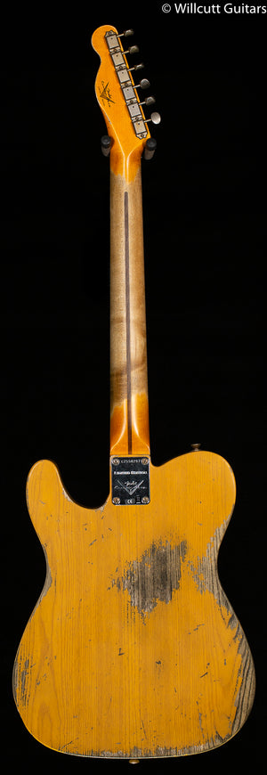 Fender Custom Shop CuNiFe Blackguard Telecaster Heavy Relic Aged Butterscotch Blonde Bigsby (297)