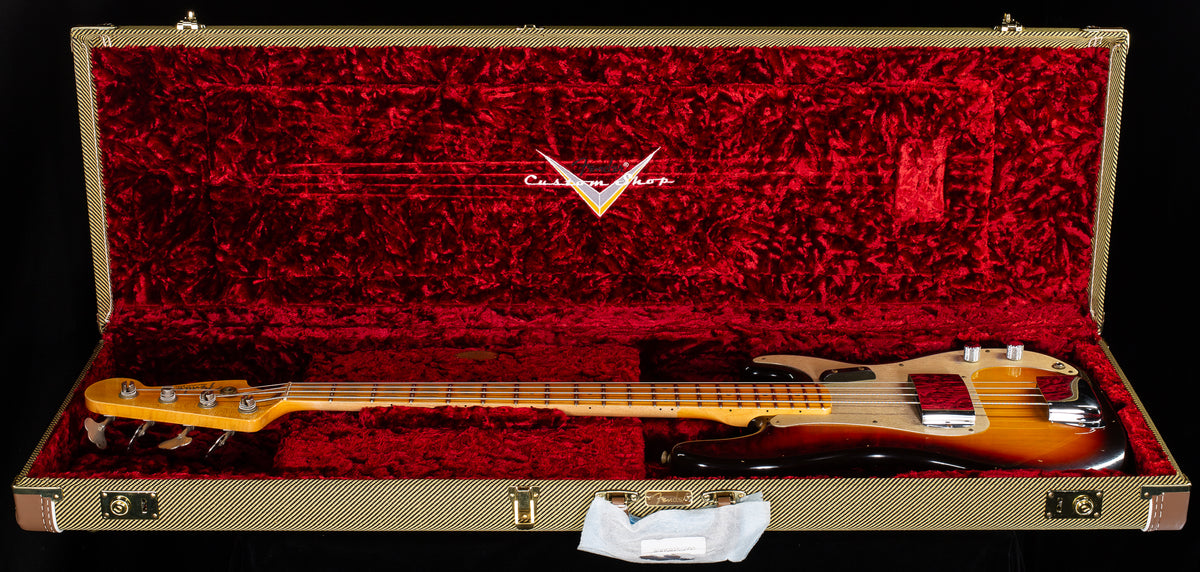 Fender Custom Shop 1959 Precision Bass Journeyman Relic Aged Chocolate 3-Tone Sunburst (756)